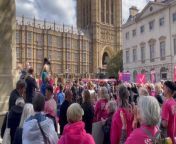 Campaigners gather outside parliament before assisted dying debateSource PA