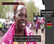 Peres Jepchirchir admits that she thought someone might break the world record this year, but not her!