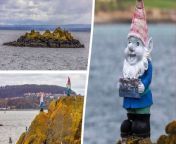 Welcome to &#39;Gnome Island&#39; - a remote outcrop covered with the garden ornaments but nobody knows how they got there.&#60;br/&#62;&#60;br/&#62;The garden gnomes live on the rock of Swallow Craig which sits just off Inchcolm Island in the Firth of Forth in Scotland.&#60;br/&#62;&#60;br/&#62;The first gnomes appeared there in 2010 - with some people speculating they were left by a local fisherman or woman.&#60;br/&#62;&#60;br/&#62;But other local legends claim the gnomes escaped from a local garden centre attempting to flee up the Forth under the cover of night.&#60;br/&#62;&#60;br/&#62;Other myths are they were shipwrecked - and have spent the last 14 years on the island.&#60;br/&#62;&#60;br/&#62;The population is always growing and the isle has since been dubbed &#92;