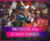 Gujarat Titans returned to winning ways, beating Punjab Kings by three wickets in IPL 2024 on April 21. With this, Gujarat Titans have registered their fourth win of the season.&#60;br/&#62;