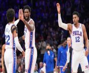 Philadelphia 76ers Lead Late in Game Against the New York Knicks from gargi roy c
