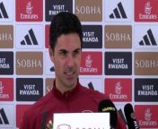 Arsenal boss Mikel Arteta discusses the upcoming North London Derby against Spurs and how they are preparing to win the premier league title over the next 4 matches&#60;br/&#62;&#60;br/&#62;Sobha Realty Training Centre, London, UK