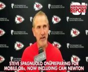 Kansas City Chiefs defensive coordinator Steve Spagnuolo discusses the Chiefs&#39; preparation for New England Patriots quarterback Cam Newton and how the Chiefs have benefitted from preparing for mobile QBs already this year.