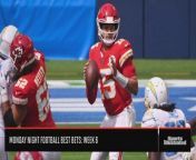 Joshua Brisco joins the Sports Illustrated Fantasy and Gambling crew to pick the best bets in Monday Night Football&#39;s first matchup between the Kansas City Chiefs and Buffalo Bills.