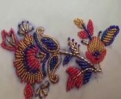 hand embroidery:beads work&#124; beaded embroidery flower tutorial Dear Viewer, Hope you are enjoying my video Hand Embroidery Beaded Flower Design (beads work embroidery). Hand Embroidery Beaded Flower Design (beads work embroidery) please folow&#60;br/&#62;hand embroiderybeads work beaded embroidery flower