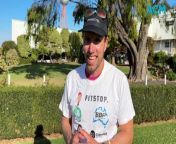 Aiming to inspire others to be more active Brisbane runner Tim Franklin is running across the world.