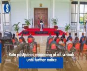 President William Ruto has directed the Ministry of Education to postpone the reopening of all schools until further notice. https://rb.gy/iz7nih
