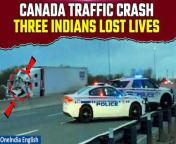 Two Indian nationals and their 3-month-old grandchild are among the four victims of a devastating traffic crash in Whitby, Ontario. The incident, stemming from a police pursuit, resulted in a multi-vehicle collision involving six vehicles. Stay tuned for the latest updates on this heartbreaking tragedy. &#60;br/&#62; &#60;br/&#62;#Canada #CanadaTrafficCrash #Ontario #CanadaTraffic #JustinTrudeau #IndiansinCanada #IndiaCanadaRelations #Oneindia&#60;br/&#62;~PR.274~ED.101~GR.124~HT.318~