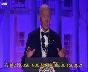 US President Joe Biden delivered his annual speech at the White House Correspondents&#60;br/&#62;Watch: Biden roasts Trump at correspondents&#39; dinner&#60;br/&#62;US President Joe Biden delivered his annual speech at the White House Correspondents&#39; Association dinner as the country readies for this year&#39;s election.&#60;br/&#62;Mr Biden used the traditionally light-hearted occasion to say he was a grown man &#92;