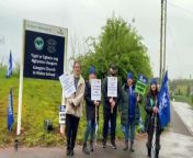 Llangors Primary School Strike Action from primary s
