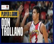 PBA Player of the Game Highlights: Don Trollano sizzles from 3-point range as San Miguel collects 10th straight win from rei san