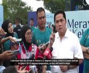 P-S-S-I Chairman and Indonesian State-Owned Enterprises Minister Erick Thohir on U23 Preparation Against Guinea from xxx video frr p