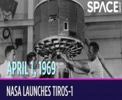 On April 1, 1960, the U.S. launched its first weather satellite into orbit. &#60;br/&#62;&#60;br/&#62;The satellite was named TIROS-1, which is short for Television Infrared Observation Satellite. TIROS-1 launched on a Thor-Able rocket from Cape Canaveral and entered a polar orbit, which enabled it to see the entire globe. It watched the Earth from space for 78 days before an electrical power failure cut its mission short. The satellite was equipped with TV cameras and video recorders that transmitted images of Earth&#39;s cloud coverage directly to ground stations. This mission enabled the first accurate weather forecasts based on data and images from space. It also showed scientists that satellites could be useful tools for studying the Earth.