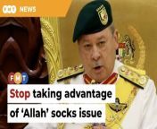 Sultan Ibrahim says there is no need for any party to continue fueling outrage as ‘persistent anger brings no benefit’.&#60;br/&#62;&#60;br/&#62;Read More: https://www.freemalaysiatoday.com/category/nation/2024/03/27/stop-taking-advantage-of-allah-socks-issue-says-king/ &#60;br/&#62;&#60;br/&#62;Laporan Lanjut: https://www.freemalaysiatoday.com/category/bahasa/tempatan/2024/03/27/stoking-kalimah-allah-jangan-api-apikan-lagi-kemarahan-titah-agong/&#60;br/&#62;&#60;br/&#62;Free Malaysia Today is an independent, bi-lingual news portal with a focus on Malaysian current affairs.&#60;br/&#62;&#60;br/&#62;Subscribe to our channel - http://bit.ly/2Qo08ry&#60;br/&#62;------------------------------------------------------------------------------------------------------------------------------------------------------&#60;br/&#62;Check us out at https://www.freemalaysiatoday.com&#60;br/&#62;Follow FMT on Facebook: https://bit.ly/49JJoo5&#60;br/&#62;Follow FMT on Dailymotion: https://bit.ly/2WGITHM&#60;br/&#62;Follow FMT on X: https://bit.ly/48zARSW &#60;br/&#62;Follow FMT on Instagram: https://bit.ly/48Cq76h&#60;br/&#62;Follow FMT on TikTok : https://bit.ly/3uKuQFp&#60;br/&#62;Follow FMT Berita on TikTok: https://bit.ly/48vpnQG &#60;br/&#62;Follow FMT Telegram - https://bit.ly/42VyzMX&#60;br/&#62;Follow FMT LinkedIn - https://bit.ly/42YytEb&#60;br/&#62;Follow FMT Lifestyle on Instagram: https://bit.ly/42WrsUj&#60;br/&#62;Follow FMT on WhatsApp: https://bit.ly/49GMbxW &#60;br/&#62;------------------------------------------------------------------------------------------------------------------------------------------------------&#60;br/&#62;Download FMT News App:&#60;br/&#62;Google Play – http://bit.ly/2YSuV46&#60;br/&#62;App Store – https://apple.co/2HNH7gZ&#60;br/&#62;Huawei AppGallery - https://bit.ly/2D2OpNP&#60;br/&#62;&#60;br/&#62;#FMTNews #SultanIbrahim #KKMart #AkmalSaleh
