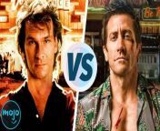 In one corner, we have the Swayze Eighties, and in the other, the MMA Millennium of Jake. Welcome to WatchMojo, and in this installment of “Versus,” the classic B-movie “Road House” faces off against its 2024 remake.