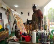Ghanaian artist Sharon Dede Padiki painted for 168 hours over seven days attempting to break the Guinness World Record for longest time painting. She hopes her feat will inspire other young women to take up painting and raise the profile of female artists in Ghana.