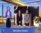 President Tsai Ing-wen presided over the commissioning of two new Tuo Chiang-class naval ships on Tuesday, saying they would help protect Taiwan&#39;s maritime borders.