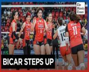 Coach Reyes proud of Bicar’s Improvement&#60;br/&#62;&#60;br/&#62;Head coach Emilio “Kung Fu” Reyes was proud to witness the improvement of setter Alina Bicar after the playmaker tallied 17 excellent sets and 13 excellent digs.&#60;br/&#62;&#60;br/&#62;Bicar was hailed as the player of the game as she led her squad to their third consecutive win at the expense of the Nxled Chameleons, 23-25, 25-23, 25-16, 25-20, in the Premier Volleyball League (PVL) 2024 All-Filipino Conference at the PhilSports Arena on Tuesday, March 26.&#60;br/&#62;&#60;br/&#62;Reyes also shared how Bicar is still a work in progress, but he is glad on how she continuously elevates her game in every match.&#60;br/&#62;&#60;br/&#62;Video by Nicole Anne D.G. Bugauisan&#60;br/&#62;&#60;br/&#62;Subscribe to The Manila Times Channel - https://tmt.ph/YTSubscribe&#60;br/&#62; &#60;br/&#62;Visit our website at https://www.manilatimes.net&#60;br/&#62; &#60;br/&#62; &#60;br/&#62;Follow us: &#60;br/&#62;Facebook - https://tmt.ph/facebook&#60;br/&#62; &#60;br/&#62;Instagram - https://tmt.ph/instagram&#60;br/&#62; &#60;br/&#62;Twitter - https://tmt.ph/twitter&#60;br/&#62; &#60;br/&#62;DailyMotion - https://tmt.ph/dailymotion&#60;br/&#62; &#60;br/&#62; &#60;br/&#62;Subscribe to our Digital Edition - https://tmt.ph/digital&#60;br/&#62; &#60;br/&#62; &#60;br/&#62;Check out our Podcasts: &#60;br/&#62;Spotify - https://tmt.ph/spotify&#60;br/&#62; &#60;br/&#62;Apple Podcasts - https://tmt.ph/applepodcasts&#60;br/&#62; &#60;br/&#62;Amazon Music - https://tmt.ph/amazonmusic&#60;br/&#62; &#60;br/&#62;Deezer: https://tmt.ph/deezer&#60;br/&#62;&#60;br/&#62;Tune In: https://tmt.ph/tunein&#60;br/&#62;&#60;br/&#62;#themanilatimes &#60;br/&#62;#philippines&#60;br/&#62;#volleyball &#60;br/&#62;#sports