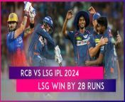 Lucknow Super Giants defeated Royal Challengers Bengaluru by 28 runs to secure their second win of the IPL 2024. Set a target of 182 runs, LSG restricted RCB to a score of 153.&#60;br/&#62;