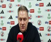 We caught up with Crawley Town boss Scott Lindsey after his side&#39;s disappointing 2-0 defeat to Doncaster Rovers at the Broadfield Stadium.