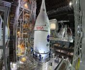 Watch NASA Artemis 1 Space Launch System rocket pieces assembled in this time-lapse.&#60;br/&#62;&#60;br/&#62;Credit: NASA