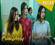 Donna Marie (Jillian Ward) begs Jaime (Wendell Ramos) to believe that she and her sisters are the true Claveria heiress.