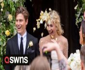 Pixie Lott was joined by celebrity pals at her wedding at the historic Ely Cathedral today as scores of cheering locals watched on.The popstar, 31, married model Oliver Cheshire, 34, in a stunning ceremony in the 939-year-old cathedral in Cambridgeshire. The couple&#39;s star-studded guest list counted 300 people and included celebs such as McFly&#39;s Danny Jones and TOWIE&#39;s Tom Pearce. Today, the enamoured newlyweds were greeted by cheering locals as they emerged from the magnificent city cathedral. Blonde-haired Pixie - wearing a stunning off-shoulder wedding dress - beamed with Oliver as they were showered in confetti by bridesmaids and groomsmen.The couple, who were forced to cancel their big day several times due to the Covid pandemic, held hands and danced as a brass band played Celebration by Kool &amp; The Gang before they retreated into the cathedral a minute later. Pixie and Oliver&#39;s religious service, which last over an hour, began with a prayer followed by a rendition of All Things Bright and Beautiful. It was followed by more hymns, according to an 11-page Order of Service given to guests, and finished with Mendelssohn&#39;s iconic Wedding March. Outside, around 200 locals anxiously to catch a glimpse of celebrity guests as rumours abounded of Ed Sheeran and Simon Cowell attending. Craig Slaver, 38, visited the cathedral on his day off. He said: “I’m not really a big Pixie Lott fan but the wedding has created a real buzz in the city. “People are getting excited every time a black car goes by. I want to see Ed Sheeran most of all.&#92;