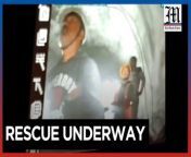 Indian workers trapped in tunnel for 10 days seen alive&#60;br/&#62;&#60;br/&#62;The 41 stuck Indian workers in a collapsed tunnel in Uttarakhand for 10 days, were spotted on camera for the first time on Tuesday, Nov. 21, 2023. They looked tired and worried as rescuers worked to clear debris and create new paths for their escape. The tunnel collapsed on November 12, and since then, excavators have been removing earth and rubble to free the trapped workers. &#60;br/&#62;&#60;br/&#62;Video by AFP&#60;br/&#62;&#60;br/&#62;Subscribe to The Manila Times Channel - https://tmt.ph/YTSubscribe &#60;br/&#62; &#60;br/&#62;Visit our website at https://www.manilatimes.net &#60;br/&#62; &#60;br/&#62;Follow us: &#60;br/&#62;Facebook - https://tmt.ph/facebook &#60;br/&#62;Instagram - https://tmt.ph/instagram &#60;br/&#62;Twitter - https://tmt.ph/twitter &#60;br/&#62;DailyMotion - https://tmt.ph/dailymotion &#60;br/&#62; &#60;br/&#62;Subscribe to our Digital Edition - https://tmt.ph/digital &#60;br/&#62; &#60;br/&#62;Check out our Podcasts: &#60;br/&#62;Spotify - https://tmt.ph/spotify &#60;br/&#62;Apple Podcasts - https://tmt.ph/applepodcasts &#60;br/&#62;Amazon Music - https://tmt.ph/amazonmusic &#60;br/&#62;Deezer: https://tmt.ph/deezer &#60;br/&#62;Stitcher: https://tmt.ph/stitcher&#60;br/&#62;Tune In: https://tmt.ph/tunein&#60;br/&#62; &#60;br/&#62;#themanilatimes &#60;br/&#62;#india