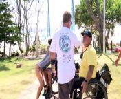 Surfing is now an Olympic sport, but it is yet to be included in the Paralympics. Competitors at the Adaptive Surfing Championships in Byron Bay are hoping to change that by the end of the decade.
