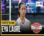 PVL Player of the Game Highlights: Eya Laure slays in birthday showing for Chery Tiggo vs. Petro Gazz from meriam showing media