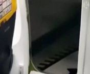 Amateur footage shows a frustrated passenger on a Ryanair flight using one of the aircraft’s emergency exits.