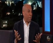 Senator Booker talks about growing up in a house with high expectations, reaching across the aisle in the Senate to get things done, how the division of our country is making things worse, and reveals why he refuses to hate Donald Trump. &#60;br/&#62; &#60;br/&#62;Jimmy Kimmel’s Exclusive Chat with Donald Trump’s Doctor https://youtu.be/ui7t3iYvI9Y &#60;br/&#62;&#60;br/&#62;SUBSCRIBE to get the latest #KIMMEL: http://bit.ly/JKLSubscribe &#60;br/&#62;&#60;br/&#62;Watch Mean Tweets: http://bit.ly/KimmelMT10 &#60;br/&#62;&#60;br/&#62;Connect with Jimmy Kimmel Live Online: &#60;br/&#62;&#60;br/&#62;Visit the Jimmy Kimmel Live WEBSITE: http://bit.ly/JKLWebsite &#60;br/&#62;Like Jimmy Kimmel on FACEBOOK: http://bit.ly/KimmelFB &#60;br/&#62;Like Jimmy Kimmel Live on FACEBOOK: http://bit.ly/JKLFacebook &#60;br/&#62;Follow @JimmyKimmel on TWITTER: http://bit.ly/KimmelTW &#60;br/&#62;Follow Jimmy Kimmel Live on TWITTER: http://bit.ly/JKLTwitter &#60;br/&#62;Follow Jimmy Kimmel Live on INSTAGRAM: http://bit.ly/JKLInstagram &#60;br/&#62;&#60;br/&#62;About Jimmy Kimmel Live: &#60;br/&#62;&#60;br/&#62;Jimmy Kimmel serves as host and executive producer of Emmy-winning &#92;
