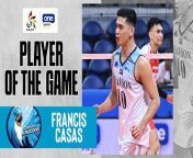 UAAP Player of the Game Highlights: Francis Casas stars in Adamson's sweep of UE from casa iubirii