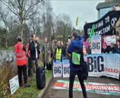 Campaign groups including CAGNE and Extinction Rebellion held a protest outside a Crawley hotel this morning (Wednesday, February 28) to protest London Gatwick’s plans to bring the Norther Runway into more routine use. The groups were outside the Sandman Hotel on Wednesday morning as the examination process by the Planning Inspectorate started on the airport’s £2.2 billion planning application.&#60;br/&#62;&#60;br/&#62;If the planning application goes ahead, it could see an increase the airport operations to around 80m passengers per annum (from 46.6m in 2019) with over 390,000 aircraft movements p.a. (up from 280,000 in 2018/19). CAGNE (Communities Against Gatwick Noise Emissions), Extinction Rebellion, local residents, Safe Landing – a group for climate concerned aviation workers – and the Green Party were all represented at the protest in Crawley.