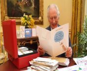 The King was left tickled pink by a well-wisher’s card showing a disgruntled dog recovering from medical treatment and telling him “at least you don’t have to wear a cone!”.Charles has been pictured looking through some of the 7,000 messages of support Buckingham Palace’s correspondence team has received from around the world since his cancer diagnosis.Many share their own experiences of cancer or offer their good wishes and advice for a speedy recovery, with one adult well-wisher telling the King: “Chin up, chest out, remain positive and don’t let it get you down.&#92;