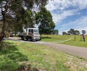 A Sydney tilt truck has removed a tender boat for forensic testing from the Bungonia crime scene attached to Strike Force Ashfordby and the deaths of Jesse Baird and Luke Davies.