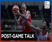 Malonzo logs 32 points, a career-best, in Ginebra win vs Rain or Shine&#60;br/&#62;&#60;br/&#62;Jamie Malonzo attends a post-game press conference after logging a career-best 32-points in Ginebra&#39;s victory against Rain or Shine, 113-107, at the PBA Philippine Cup at the Smart Araneta Coliseum on Friday night, March 8, 2024.&#60;br/&#62;&#60;br/&#62;Video by Rio Deluvio&#60;br/&#62;&#60;br/&#62;Subscribe to The Manila Times Channel - https://tmt.ph/YTSubscribe &#60;br/&#62;&#60;br/&#62;Visit our website at https://www.manilatimes.net &#60;br/&#62;&#60;br/&#62;Follow us: &#60;br/&#62;Facebook - https://tmt.ph/facebook &#60;br/&#62;Instagram - https://tmt.ph/instagram &#60;br/&#62;Twitter - https://tmt.ph/twitter &#60;br/&#62;DailyMotion - https://tmt.ph/dailymotion &#60;br/&#62;&#60;br/&#62;Subscribe to our Digital Edition - https://tmt.ph/digital &#60;br/&#62;&#60;br/&#62;Check out our Podcasts: &#60;br/&#62;Spotify - https://tmt.ph/spotify &#60;br/&#62;Apple Podcasts - https://tmt.ph/applepodcasts &#60;br/&#62;Amazon Music - https://tmt.ph/amazonmusic &#60;br/&#62;Deezer: https://tmt.ph/deezer &#60;br/&#62;Stitcher: https://tmt.ph/stitcher&#60;br/&#62;Tune In: https://tmt.ph/tunein&#60;br/&#62;&#60;br/&#62;#TheManilaTimes&#60;br/&#62;#tmtnews&#60;br/&#62;#ginebrabeermen&#60;br/&#62;#rainorshine&#60;br/&#62;#PBAPhilippineCup