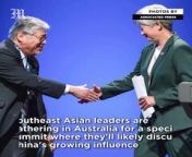 China and Myanmar key topics at Southeast Asia-Australia summit&#60;br/&#62;&#60;br/&#62;Southeast Asian leaders are gathering in Australia for a special summit where they&#39;ll likely discuss China&#39;s growing influence and the humanitarian crisis in Myanmar. The summit marks 50 years since Australia became an official partner of ASEAN, with nine out of ten ASEAN nations attending, while Myanmar is excluded due to ongoing violence. East Timor&#39;s leader will be present as an observer, and New Zealand&#39;s Prime Minister has been invited to join the discussions.&#60;br/&#62;&#60;br/&#62;Photos by AP&#60;br/&#62;&#60;br/&#62;Subscribe to The Manila Times Channel - https://tmt.ph/YTSubscribe &#60;br/&#62;Visit our website at https://www.manilatimes.net &#60;br/&#62; &#60;br/&#62;Follow us: &#60;br/&#62;Facebook - https://tmt.ph/facebook &#60;br/&#62;Instagram - https://tmt.ph/instagram &#60;br/&#62;Twitter - https://tmt.ph/twitter &#60;br/&#62;DailyMotion - https://tmt.ph/dailymotion &#60;br/&#62; &#60;br/&#62;Subscribe to our Digital Edition - https://tmt.ph/digital &#60;br/&#62; &#60;br/&#62;Check out our Podcasts: &#60;br/&#62;Spotify - https://tmt.ph/spotify &#60;br/&#62;Apple Podcasts - https://tmt.ph/applepodcasts &#60;br/&#62;Amazon Music - https://tmt.ph/amazonmusic &#60;br/&#62;Deezer: https://tmt.ph/deezer &#60;br/&#62;Tune In: https://tmt.ph/tunein&#60;br/&#62; &#60;br/&#62;#TheManilaTimes &#60;br/&#62;#worldnews&#60;br/&#62;#asean