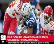 The Indianapolis Colts placed the non-exclusive franchise tag on WR Michael Pittman Jr on Tuesday.