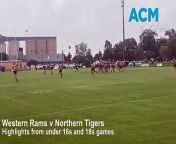 Highlights from the under 16s and under 18s games between the Western Rams and Northern Tigers on March 2.