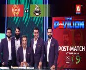 The Pavilion &#124; Islamabad United vs Lahore Qalandars (Post-Match) Expert Analysis &#124; 6 Mar 2024 &#124; PSL9&#60;br/&#62;&#60;br/&#62;Catch our star-studded panel on #ThePavilion as we bring to you exclusive analysis for every match, live only on #ASportsHD!&#60;br/&#62;&#60;br/&#62;#WasimAkram #PSL9#HBLPSL9 #MohammadHafeez #MisbahUlHaq #AzharAli #FakhareAlam #islamabadunited #lahoreqalandars &#60;br/&#62;&#60;br/&#62;Catch HBLPSL9 every moment live, exclusively on #ASportsHD!Follow the A Sports channel on WhatsApp: https://bit.ly/3PUFZv5#ASportsHD #ARYZAP