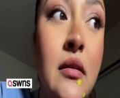 This is the eerie moment a woman heard her name being called whilst at home alone.&#60;br/&#62;&#60;br/&#62;Melody Rose was in her room filming a TikTok when she heard a voice calling out &#92;