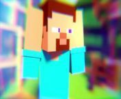 Minecraft Animation Cartoon Steve and alix life fight herobrain from minecraft girl pixxx