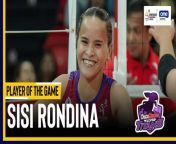 PVL Player of the Game Highlights: Sisi Rondina soars for Choco Mucho from ts juliana soares