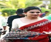 Actress Mamitha Baiju in Saree from hot actress saree removing