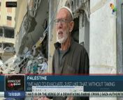 Citizens of the city of Khan Yunis, in the Gaza Strip, denounce the total destruction of their neighborhoods by Israeli forces. teleSUR