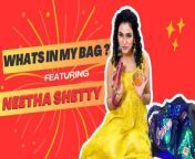 Welcome to SpotboyE! Join us for another exciting episode of &#39;What&#39;s In My Bag&#39; featuring Neetha Shetty. Neetha Shetty takes you on a captivating journey, revealing the secrets behind the items in her bag. Uncover the madness and mystery in this quirky adventure - a show you won&#39;t want to miss! Watch the video to discover what Neetha Shetty carries in her shooting bag&#60;br/&#62;☛ Subscribe to SpotboyE: https://bit.ly/YouTube_SpotboyE&#60;br/&#62;&#60;br/&#62;LIKE and SHARE this video if you like it :)