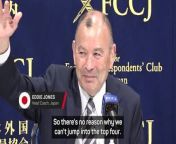 Eddie Jones believes Japan has the ability to become a top four rugby nation.