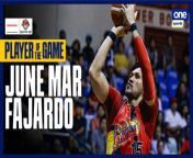 PBA Player of the Game Highlights: June Mar Fajardo comes through with double-double in San Miguel's win over TNT from xxx mona san