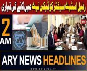 #IMF #pmshehbazsharif #headlines #psl2024 #barristergohar #adialajail #senateelection &#60;br/&#62;&#60;br/&#62;۔PIA has been first in line for privatization, says Aurangzeb&#60;br/&#62;&#60;br/&#62;Follow the ARY News channel on WhatsApp: https://bit.ly/46e5HzY&#60;br/&#62;&#60;br/&#62;Subscribe to our channel and press the bell icon for latest news updates: http://bit.ly/3e0SwKP&#60;br/&#62;&#60;br/&#62;ARY News is a leading Pakistani news channel that promises to bring you factual and timely international stories and stories about Pakistan, sports, entertainment, and business, amid others.&#60;br/&#62;&#60;br/&#62;Official Facebook: https://www.fb.com/arynewsasia&#60;br/&#62;&#60;br/&#62;Official Twitter: https://www.twitter.com/arynewsofficial&#60;br/&#62;&#60;br/&#62;Official Instagram: https://instagram.com/arynewstv&#60;br/&#62;&#60;br/&#62;Website: https://arynews.tv&#60;br/&#62;&#60;br/&#62;Watch ARY NEWS LIVE: http://live.arynews.tv&#60;br/&#62;&#60;br/&#62;Listen Live: http://live.arynews.tv/audio&#60;br/&#62;&#60;br/&#62;Listen Top of the hour Headlines, Bulletins &amp; Programs: https://soundcloud.com/arynewsofficial&#60;br/&#62;#ARYNews&#60;br/&#62;&#60;br/&#62;ARY News Official YouTube Channel.&#60;br/&#62;For more videos, subscribe to our channel and for suggestions please use the comment section.